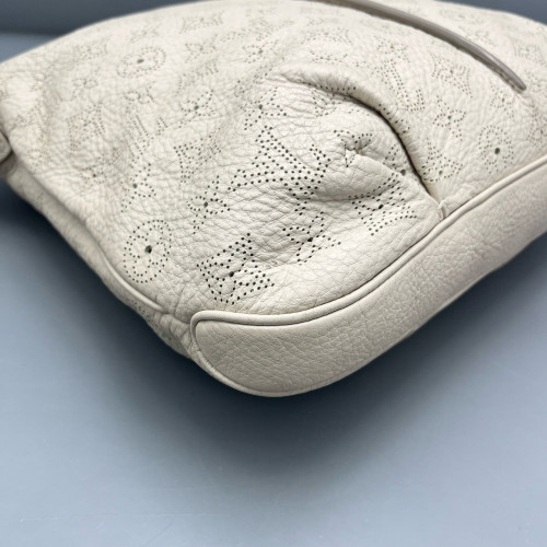 Louis Vuitton Shoulder Bag Mahina White Grey