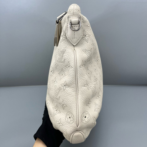 Louis Vuitton Shoulder Bag Mahina White Grey