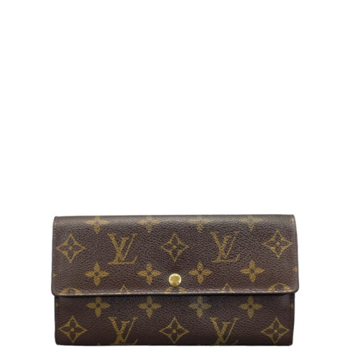 Louis Vuitton Sarah Wallet Monogram Dark Brown Light Brown