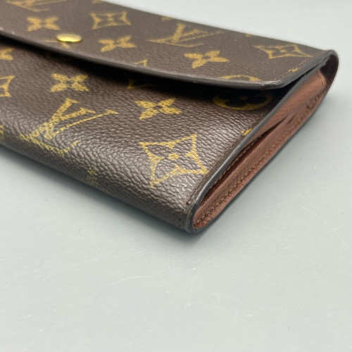 Louis Vuitton Sarah Wallet Monogram Dark Brown Light Brown