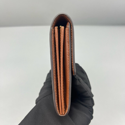 Louis Vuitton Sarah Wallet Monogram Dark Brown Light Brown