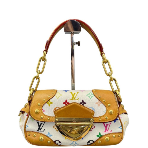 Louis Vuitton Marilyn Handbag Monogram Multicolor White Green Yellow