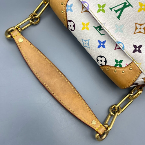 Louis Vuitton Marilyn Handbag Monogram Multicolor White Green Yellow