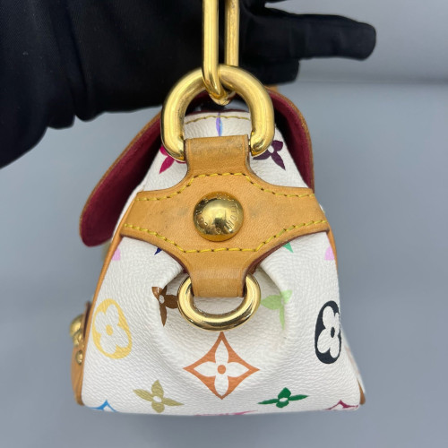 Louis Vuitton Marilyn Handbag Monogram Multicolor White Green Yellow