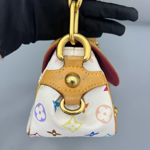 Louis Vuitton Marilyn Handbag Monogram Multicolor White Green Yellow
