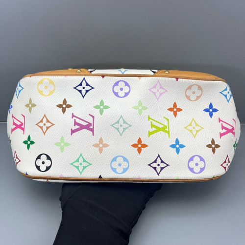Louis Vuitton Marilyn Handbag Monogram Multicolor White Green Yellow
