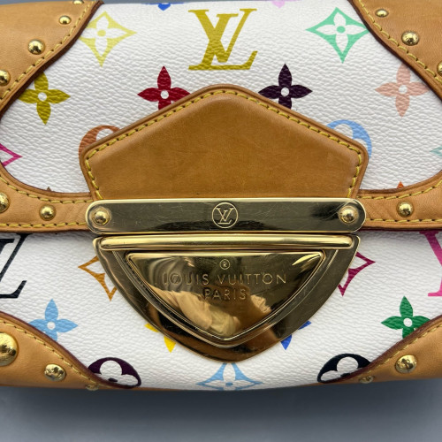Louis Vuitton Marilyn Handbag Monogram Multicolor White Green Yellow