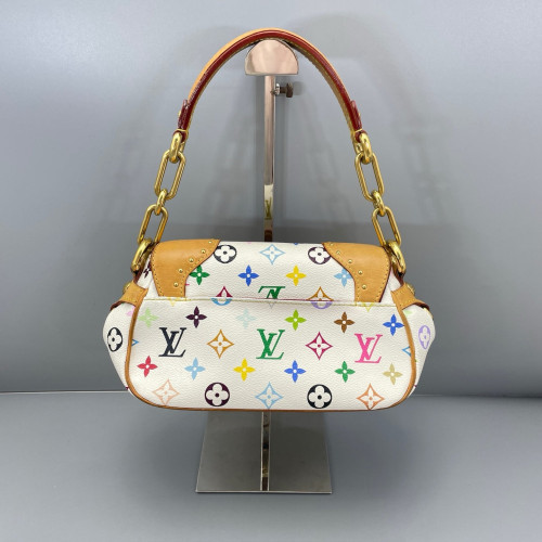 Louis Vuitton Marilyn Handbag Monogram Multicolor White Green Yellow