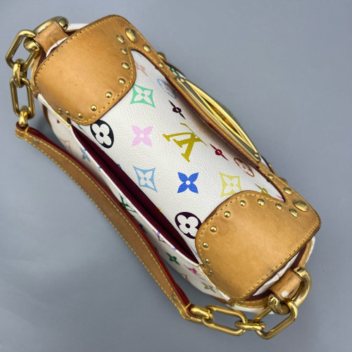 Louis Vuitton Marilyn Handbag Monogram Multicolor White Green Yellow