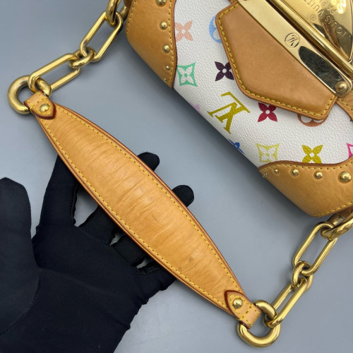 Louis Vuitton Marilyn Handbag Monogram Multicolor White Green Yellow
