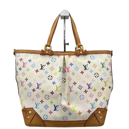 Louis Vuitton Tote Bag Monogram Multicolor White Green Pink Louis Vuitton Tote Bag Monogram Multicolor White Green Pink
