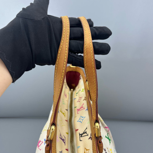 Louis Vuitton Tote Bag Monogram Multicolor White Green Pink Louis Vuitton Tote Bag Monogram Multicolor White Green Pink