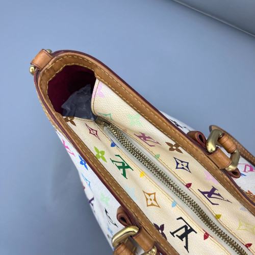 Louis Vuitton Tote Bag Monogram Multicolor White Green Pink Louis Vuitton Tote Bag Monogram Multicolor White Green Pink