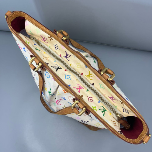 Louis Vuitton Tote Bag Monogram Multicolor White Green Pink Louis Vuitton Tote Bag Monogram Multicolor White Green Pink