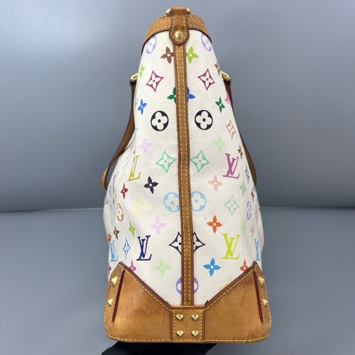 Louis Vuitton Tote Bag Monogram Multicolor White Green Pink Louis Vuitton Tote Bag Monogram Multicolor White Green Pink