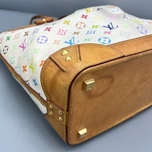 Louis Vuitton Tote Bag Monogram Multicolor White Green Pink Louis Vuitton Tote Bag Monogram Multicolor White Green Pink