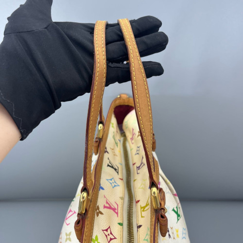 Louis Vuitton Tote Bag Monogram Multicolor White Green Pink Louis Vuitton Tote Bag Monogram Multicolor White Green Pink