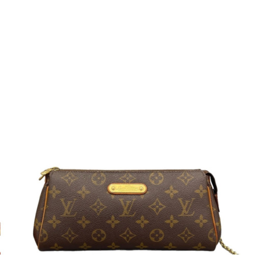 Louis Vuitton Eva Clutch Monogram Dark Brown Light Brown