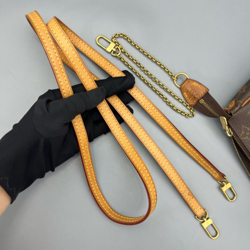 Louis Vuitton Eva Clutch Monogram Dark Brown Light Brown
