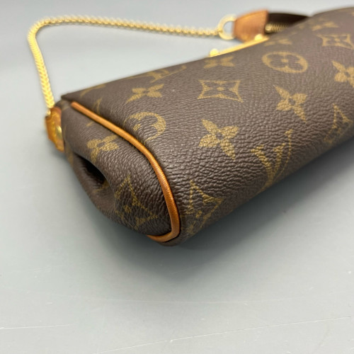 Louis Vuitton Eva Clutch Monogram Dark Brown Light Brown