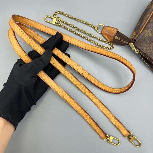 Louis Vuitton Eva Clutch Monogram Dark Brown Light Brown
