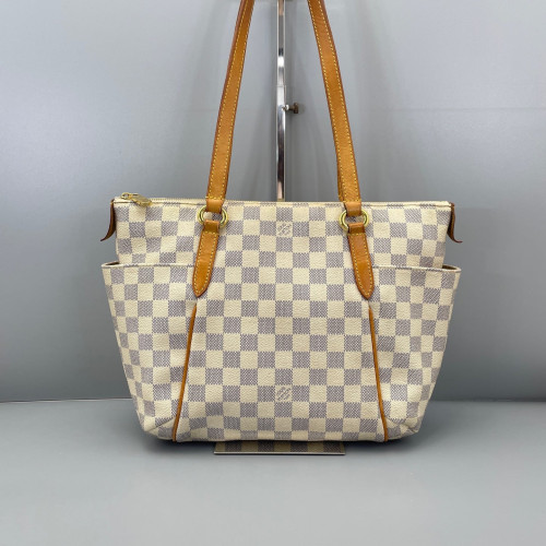 Louis Vuitton Shopping Tote Damier Azur Ivory Azur Blue