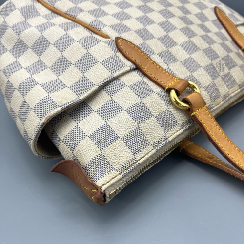 Louis Vuitton Shopping Tote Damier Azur Ivory Azur Blue