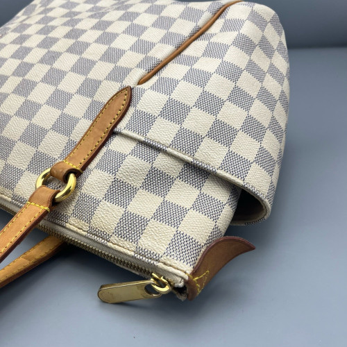 Louis Vuitton Shopping Tote Damier Azur Ivory Azur Blue