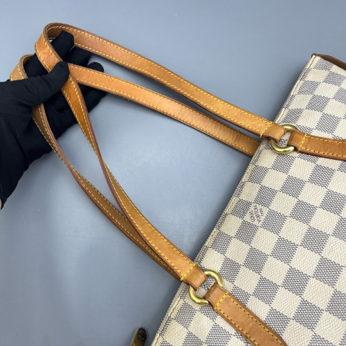 Louis Vuitton Shopping Tote Damier Azur Ivory Azur Blue