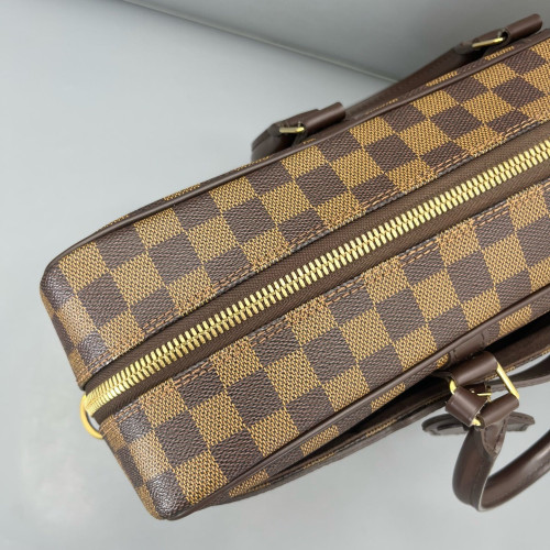 Louis Vuitton Porte Documents Voyage GM Damier Ebene Dark Brown Light Brown