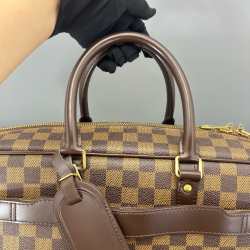 Louis Vuitton Porte Documents Voyage GM Damier Ebene Dark Brown Light Brown
