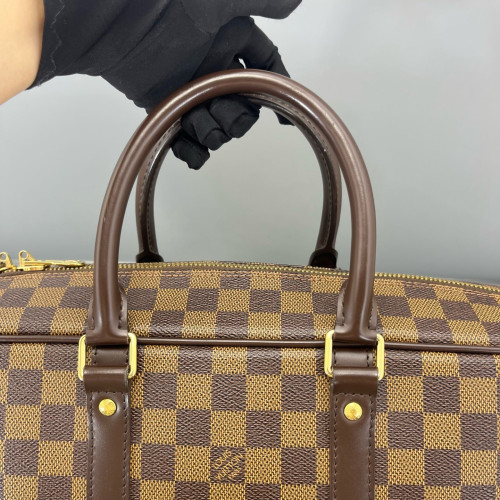 Louis Vuitton Porte Documents Voyage GM Damier Ebene Dark Brown Light Brown