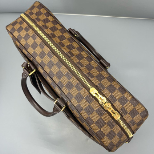 Louis Vuitton Porte Documents Voyage GM Damier Ebene Dark Brown Light Brown