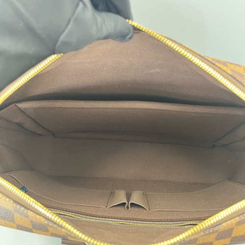 Louis Vuitton Porte Documents Voyage GM Damier Ebene Dark Brown Light Brown