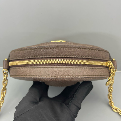Gucci Mini Ophidia Round Bag GG Monogram Beige Brown
