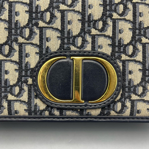 Dior 30 Montaigne 2-In-1 Pouch Oblique Blue