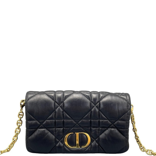 Dior Small Caro Bag Calfskin Black