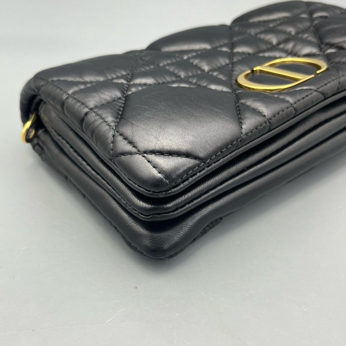 Dior Small Caro Bag Calfskin Black
