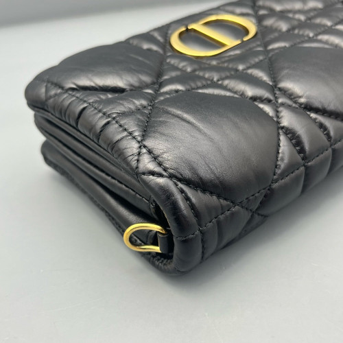 Dior Small Caro Bag Calfskin Black