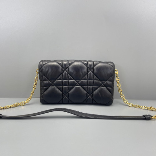 Dior Small Caro Bag Calfskin Black