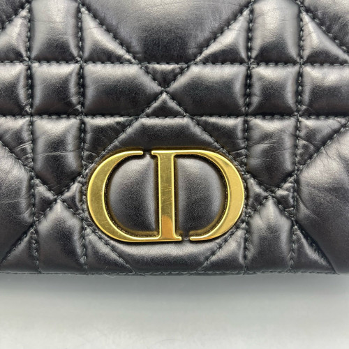 Dior Small Caro Bag Calfskin Black