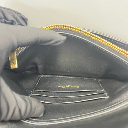Dior Small Caro Bag Calfskin Black