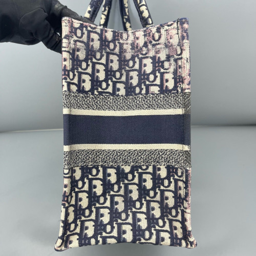 Dior Medium Book Tote Oblique Blue