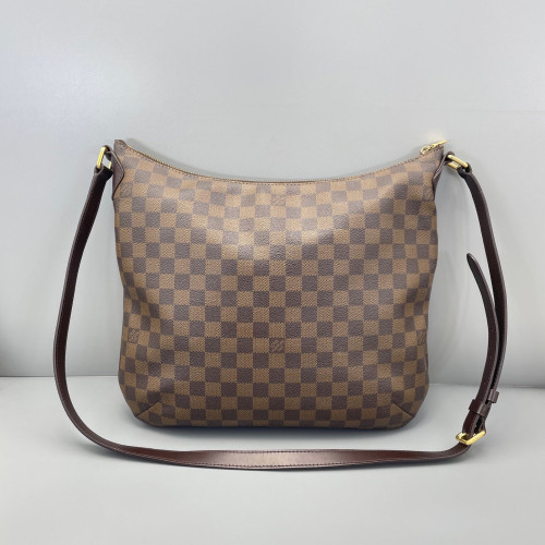 Louis Vuitton Crossbody Bag Damier Ebene Dark Brown Light Brown Red