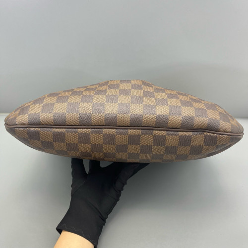 Louis Vuitton Crossbody Bag Damier Ebene Dark Brown Light Brown Red