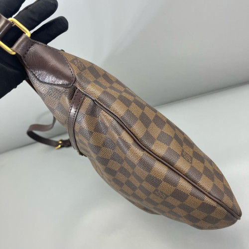 Louis Vuitton Crossbody Bag Damier Ebene Dark Brown Light Brown Red