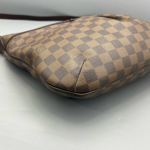 Louis Vuitton Crossbody Bag Damier Ebene Dark Brown Light Brown Red