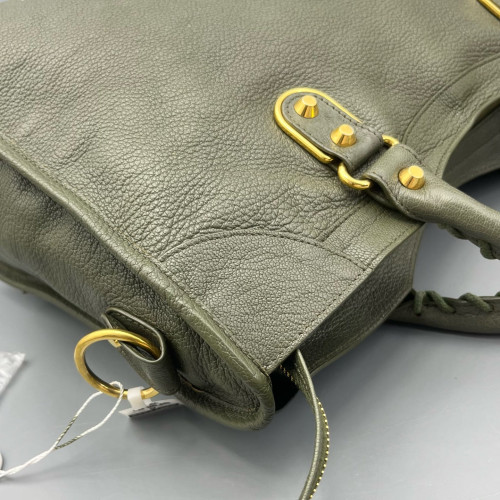 Balenciaga Medium City Calfskin Green