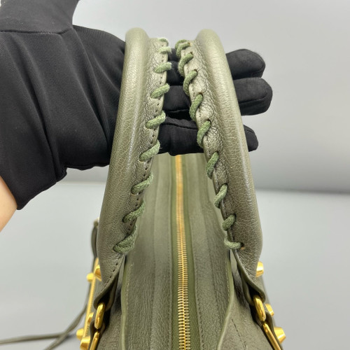 Balenciaga Medium City Calfskin Green