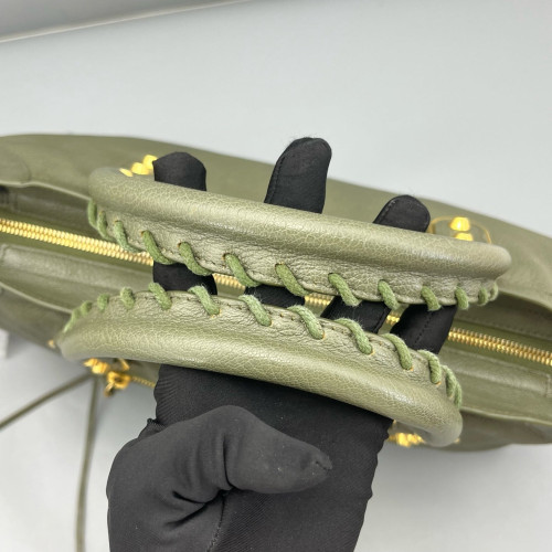 Balenciaga Medium City Calfskin Green